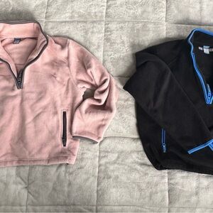 ⚠️ 2 Old Navy Fleece Jackets in Pink and Black⚠️